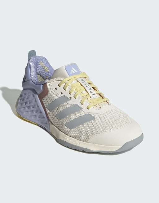 adidas Training – Dropset 3 – Sportschuhe fürs Krafttraining in Weiß und Silber, 2 von 5