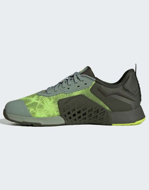 adidas Training - Dropset 3 Strength - Chaussures de sport - Vert et argenté, 4 de 4