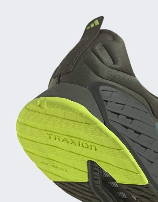 adidas Training – Dropset 3 Strength – Zielono-srebrne buty do treningu siłowego, 2 z 4