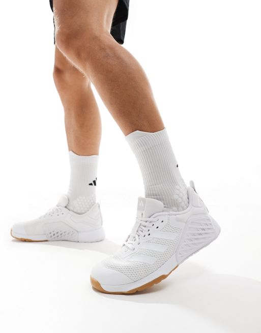 adidas Training – Dropset – Białe buty sportowe
