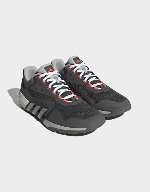 adidas - Training - Dropset - Sneakers in grijs en wit