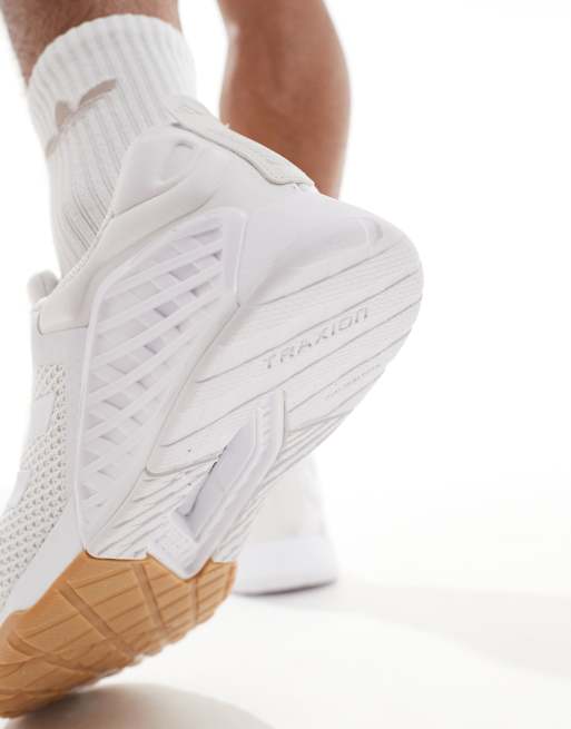 adidas Training Dropset trainers in white, 3 of 5