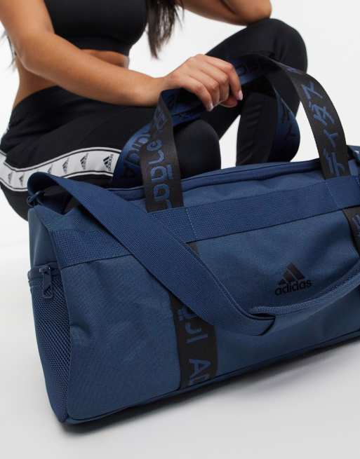 Adidas navy blue outlet duffle bag