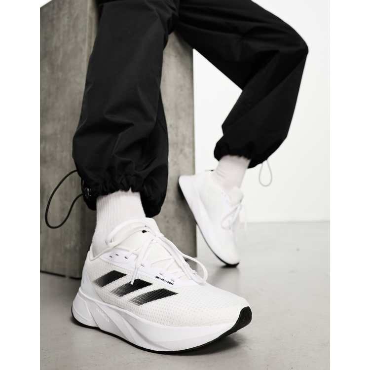 White adidas cheap training shoes