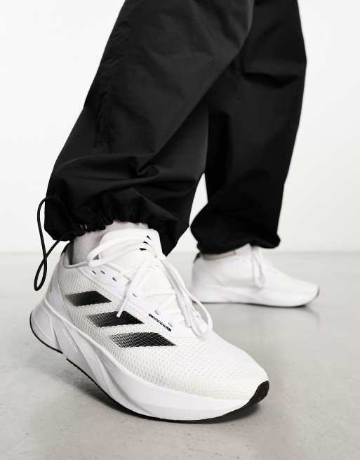 adidas Training Duramo sneakers in white and black