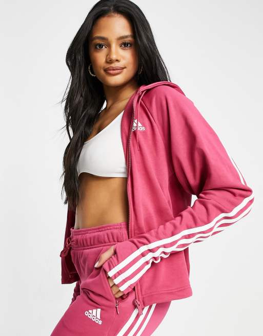 Adidas rose gold on sale tracksuit