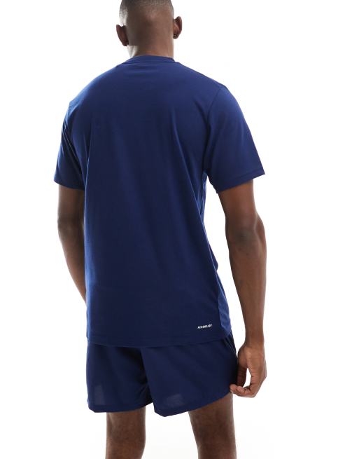 adidas Training Essential – Granatowe szorty z tkaniny o długości 5 cali, 5 z 5