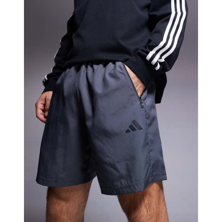 adidas Training Essential woven shorts in gray