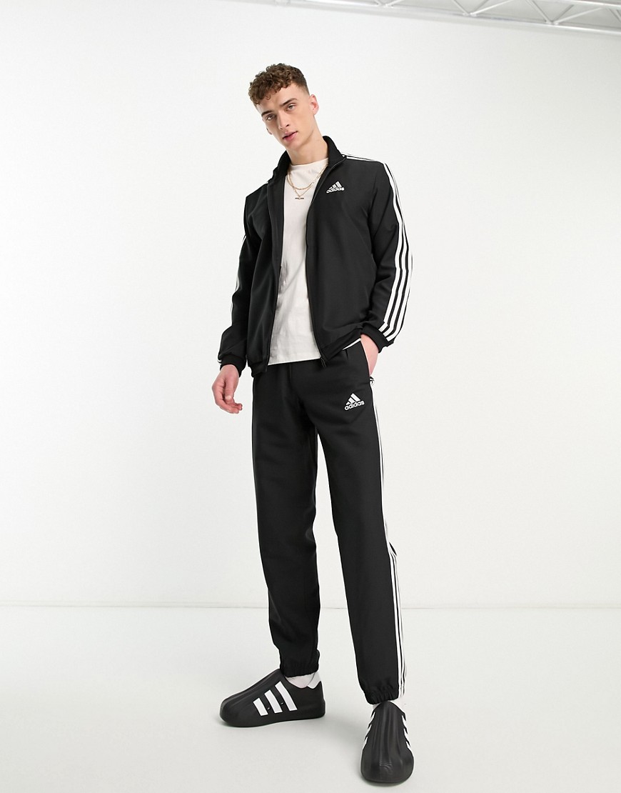 adidas Training Essential woven tracksuit in black