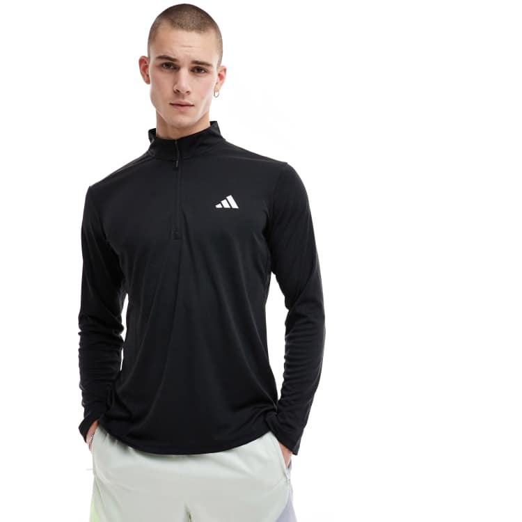 【超特価sale開催】  adidas Training in T-shirt Sleeve Long 1/4-Zip Essentials トップス