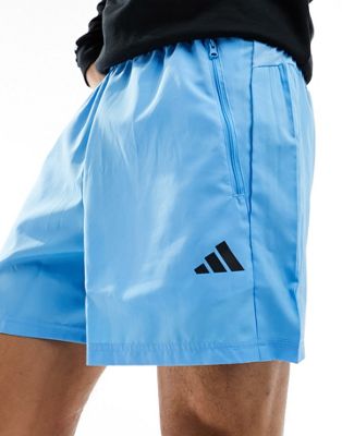 adidas Training Essentials 5 inch shorts in blue