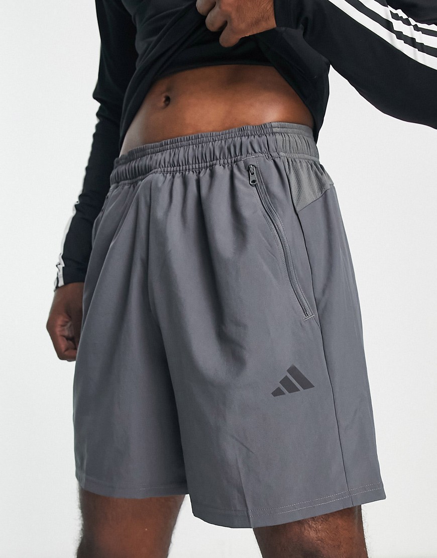 adidas Training Essentials 7 inch woven shorts in grey
