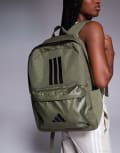 [adidas performance] adidas Training Essentials backpack in khaki-Green No Size Olive Strata / Black