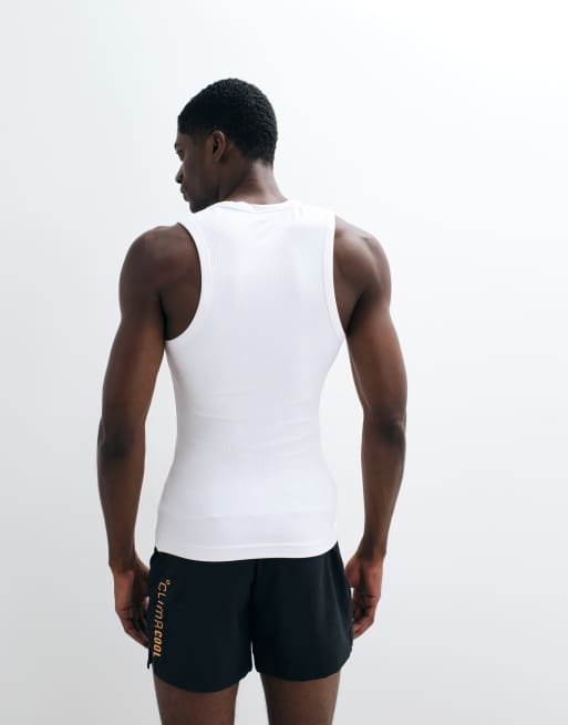 adidas Training Essentials canotta a coste bianca, 3 di 5