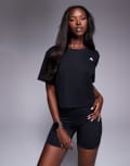 [adidas performance] adidas Training essentials cropped t-shirt in black L black