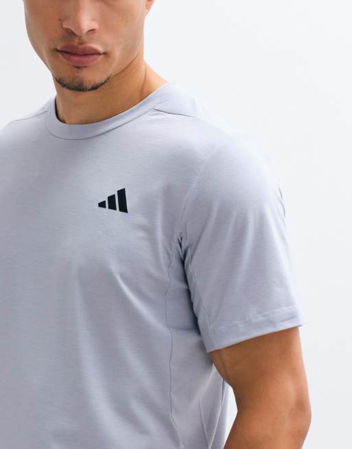 adidas Training Essentials D4T T-shirt in gray, 3 of 5