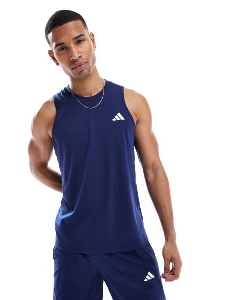 adidas - Training Essentials - Hemdje in marineblauw - view 1