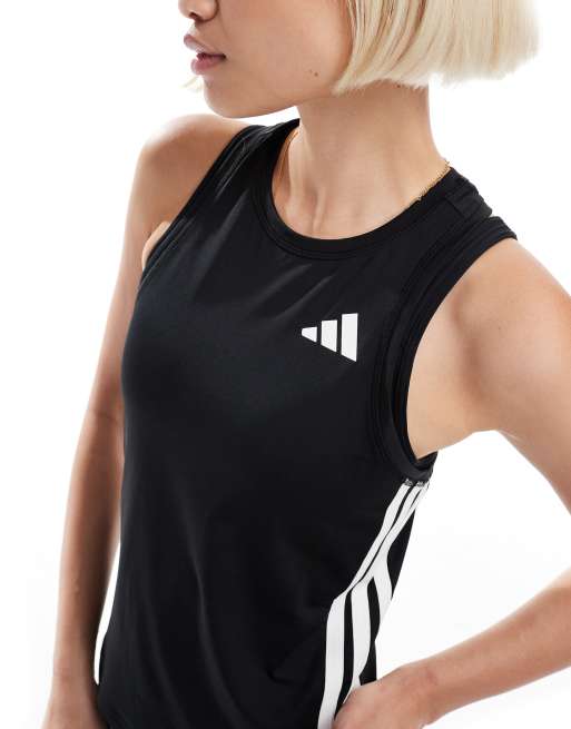 adidas - Training Essentials - Hemdje met 3-Stripes in zwart, 4 van 4
