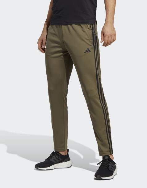 adidas - Training Essentials - Joggingbroek met 3-Stripes in kaki - view 1