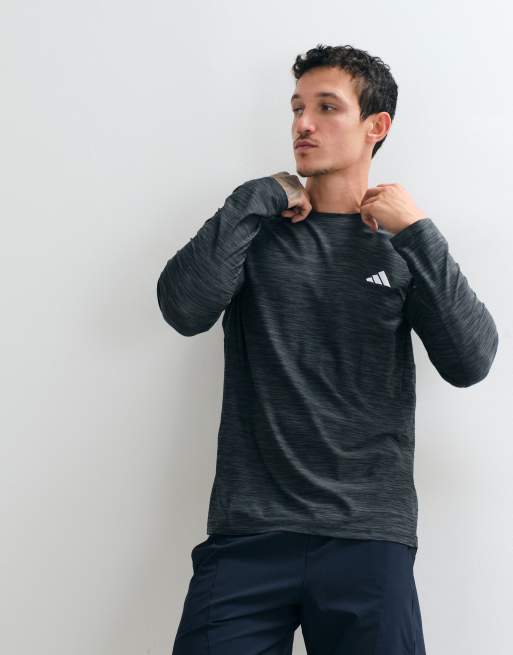 adidas Training Essentials langærmet top i sortvasket, 5 af 5