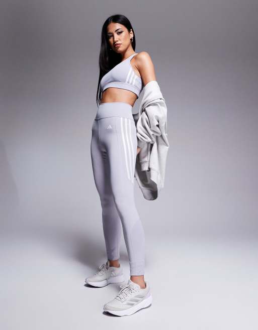 adidas Training – Essentials – Leggings in Grau mit Handytasche ASOS