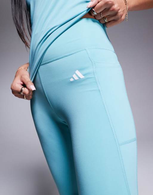 adidas Training – Essentials – Leggings in Mintgrün mit