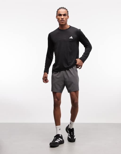 adidas Training Essentials long sleeve top in black, 2 of 5