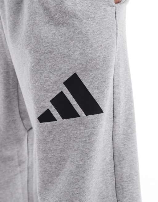 adidas Training - Essentials - Pantalon large à logo 3 bandes - Gris, 3 de 5
