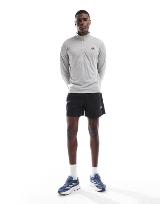 adidas Training Essentials quarter zip long sleeve T-shirt