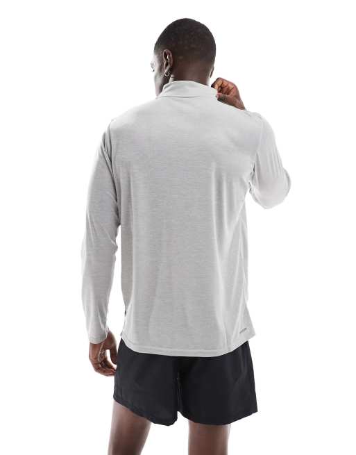 adidas Training Essentials quarter zip long sleeve T-shirt