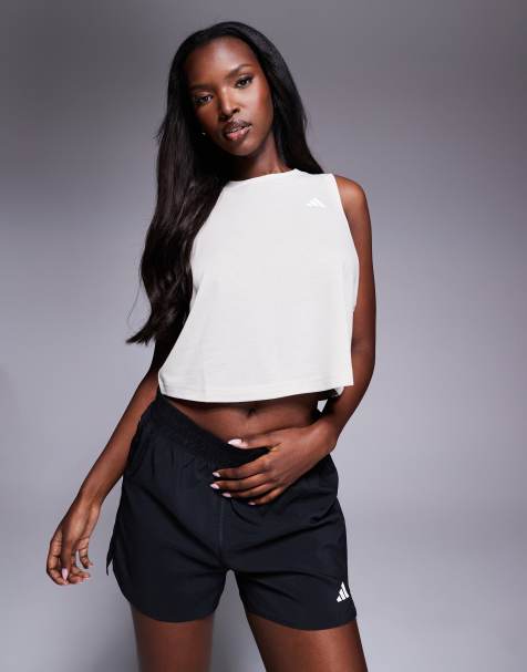 adidas - Training Essentials - Recht hemdje in beige - view 1