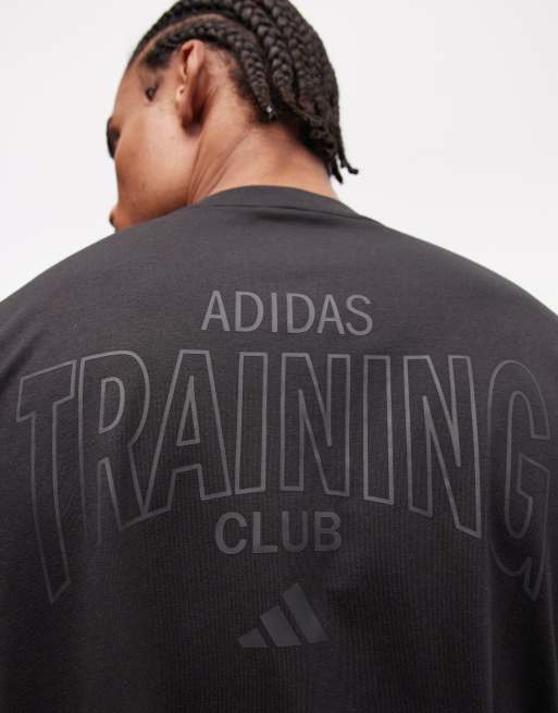 adidas Training – Essentials – Svart t-shirt med tryck baktill, 3 av 5