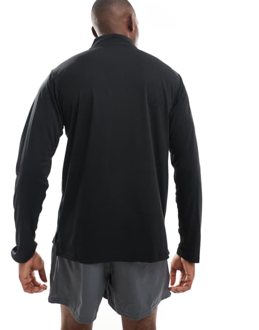 adidas Training - Essentials - T-shirt à col zippé - Noir, 3 de 4