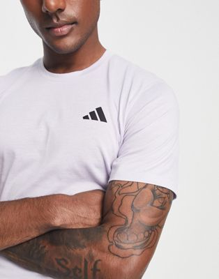 adidas Training Train Essentials t-shirt in lilac - ASOS Price Checker