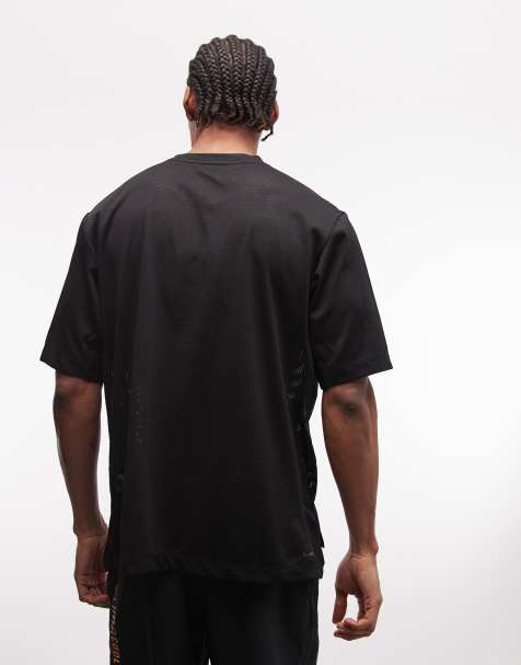 Black plus robe t-shirt midaxi grande taille avec détails en dentelle | Boohoo