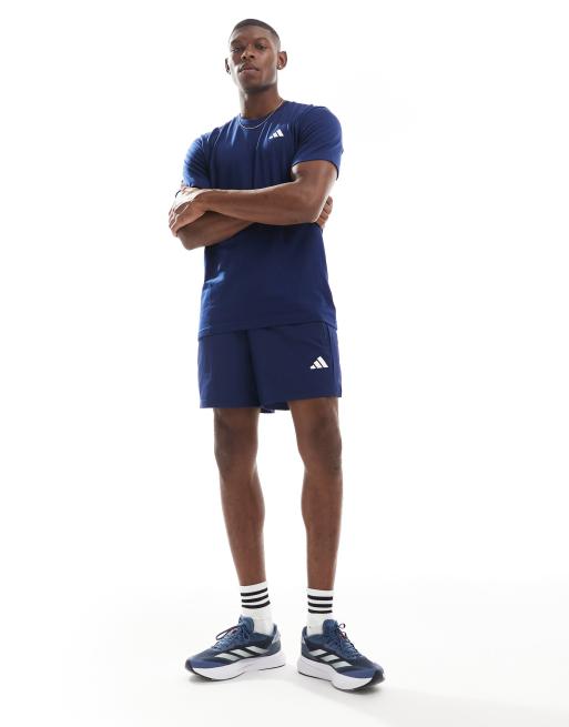 adidas Training – Essentials – T-Shirt in Blau, 4 von 4