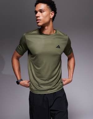 adidas Training Essentials t-shirt in olive green