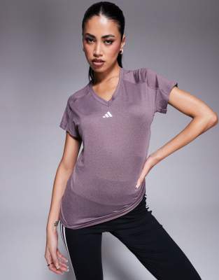 Adidas Originals Adidas Training Essentials T-shirt In Purple
