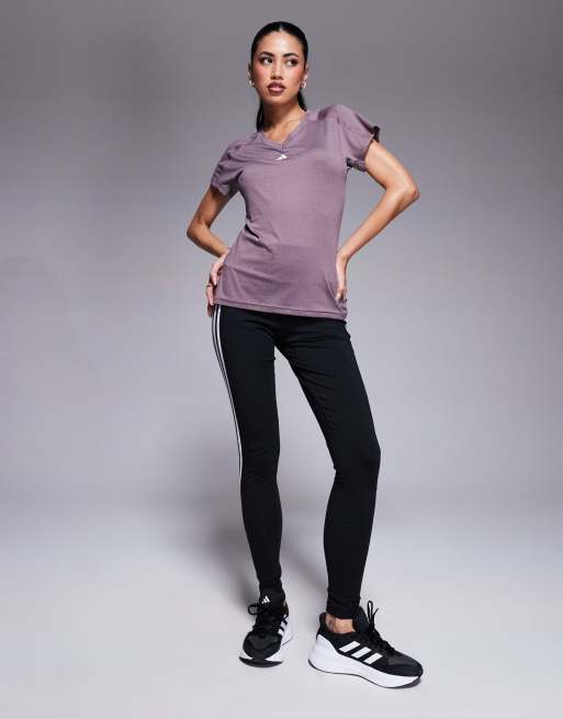adidas Training Essentials t-shirt in purple, 2 of 4