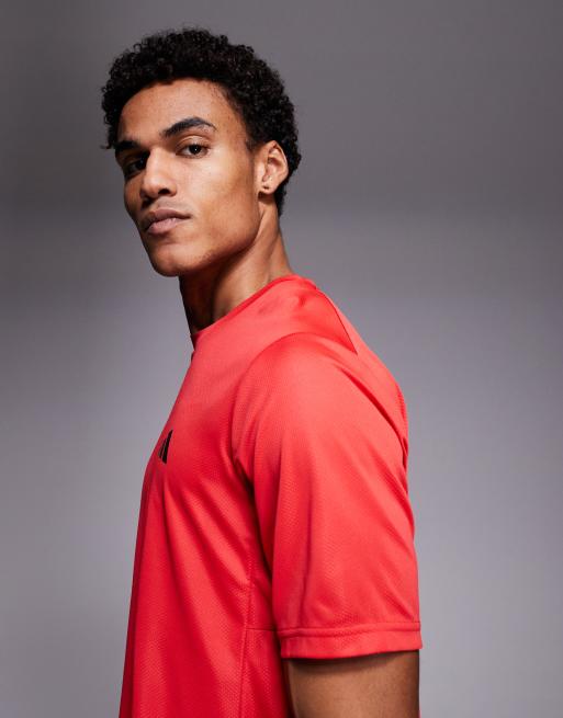 adidas Training Essentials t-shirt in red, 4 of 5