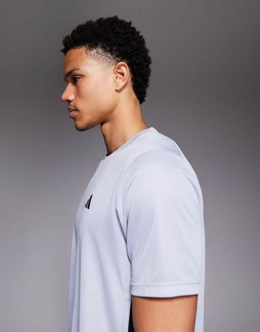 adidas - Training Essentials - T-shirt met 3-Stripes in grijs, 4 van 5