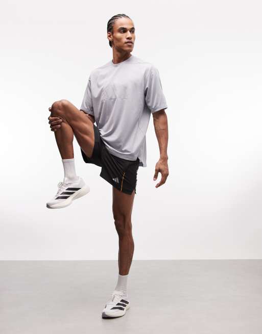 adidas Training - Essentials - T-shirt van mesh in grijs, 3 van 5