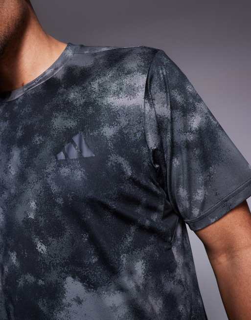 adidas Training essentials t-shirt with grey and black print, 2 of 4