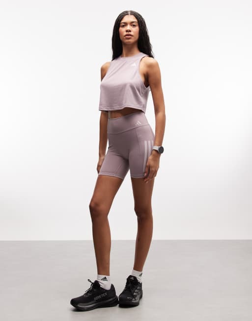 adidas Training Essentials – Top bez rękawów w kolorze figi, 3 z 4