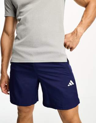 adidas Training Essentials woven shorts in dark blue