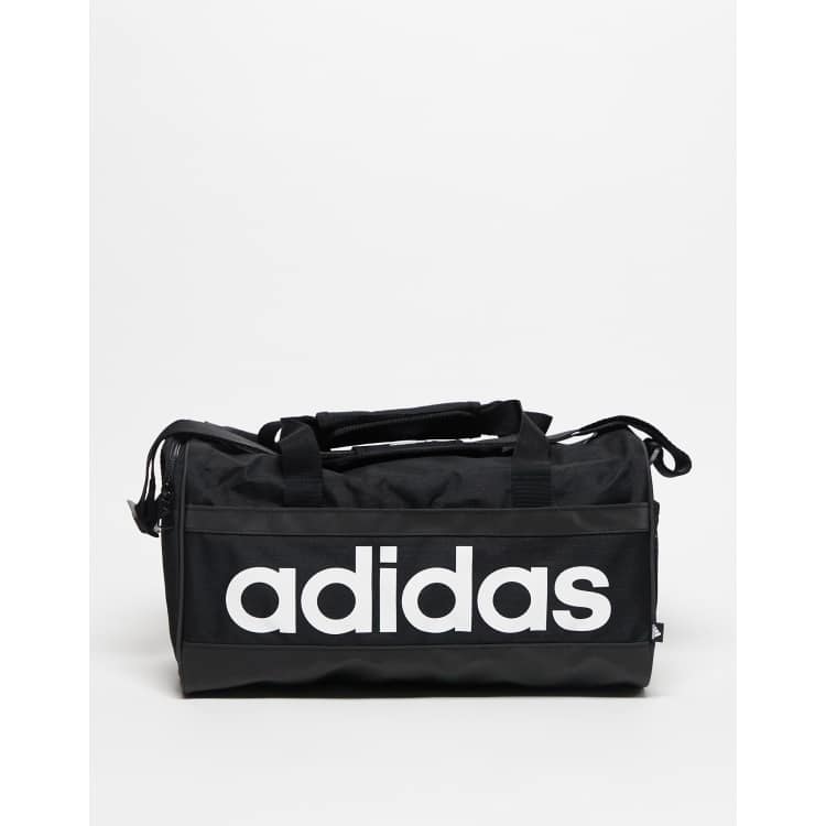 adidas Training extra small duffel bag in black ASOS