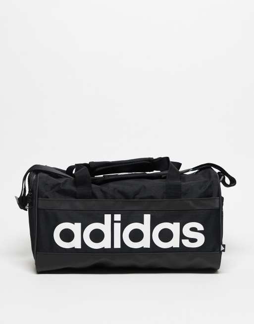 adidas Training extra small duffel bag in black ASOS