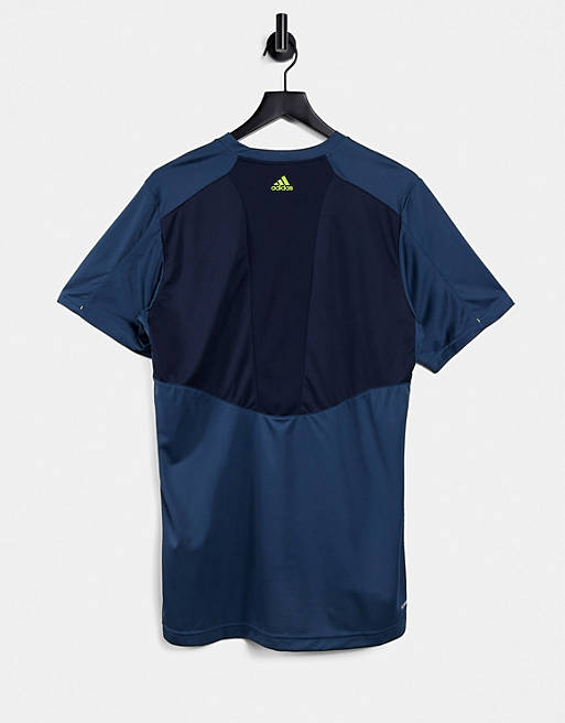  adidas Training faded logo t-shirt in navy 
