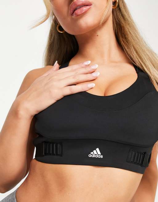 Adidas women's training crossback sports sales bra