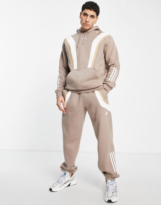 adidas Training fleece sweatpants in brown ASOS